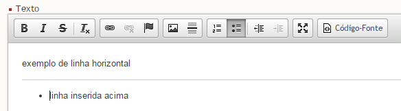 Inserir lista sem números